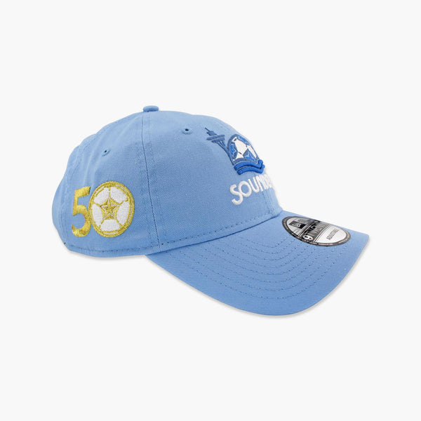 Seattle Sounders Light Blue Retro Logo Adjustable Hat