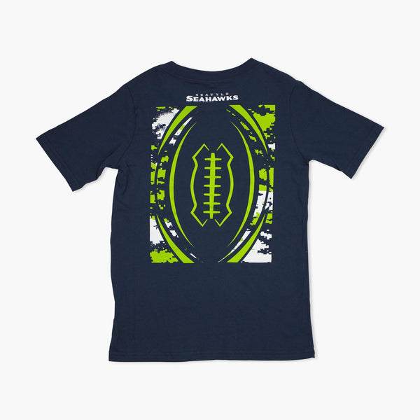 Seattle Seahawks Blitz Navy Youth T-Shirt
