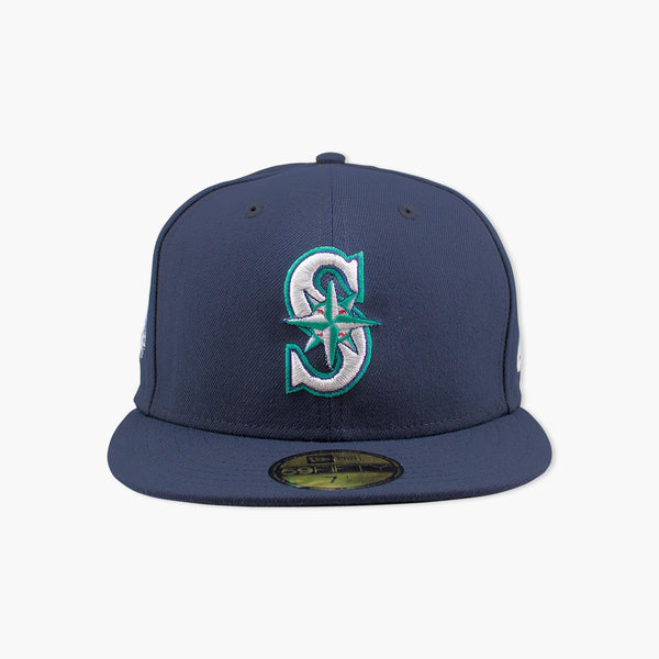 Seattle Mariners 50th Anniversary Side Patch Navy Fitted Hat