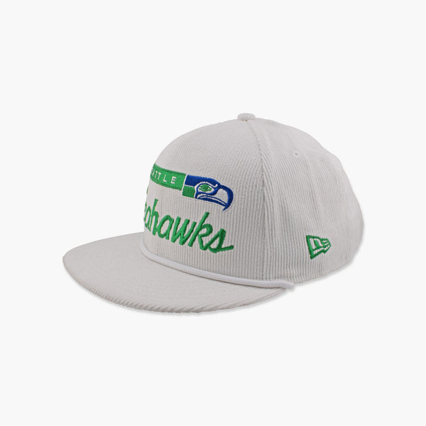 Seattle Seahawks Off White Retro Corduroy Snapback