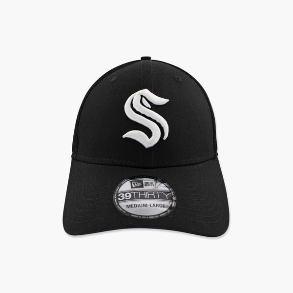 Seattle Kraken Black Mesh FlexFit Hat