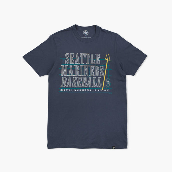 Seattle Mariners Tridents Up Atlas Blue T-Shirt