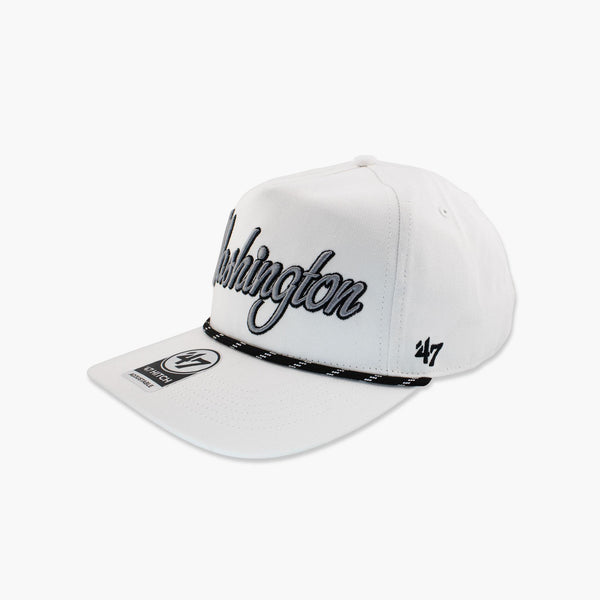 Washington Huskies Overhand Speckle White Hitch Snapback