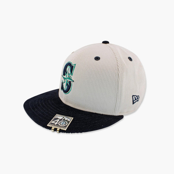 Seattle Mariners 40th Anniversary Corduroy Fitted Hat (Includes Hat Pin)