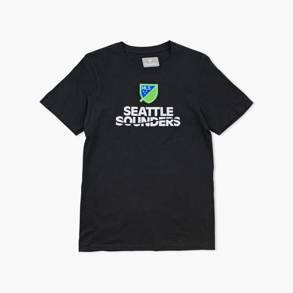 Seattle Sounders Black Wordmark T-Shirt