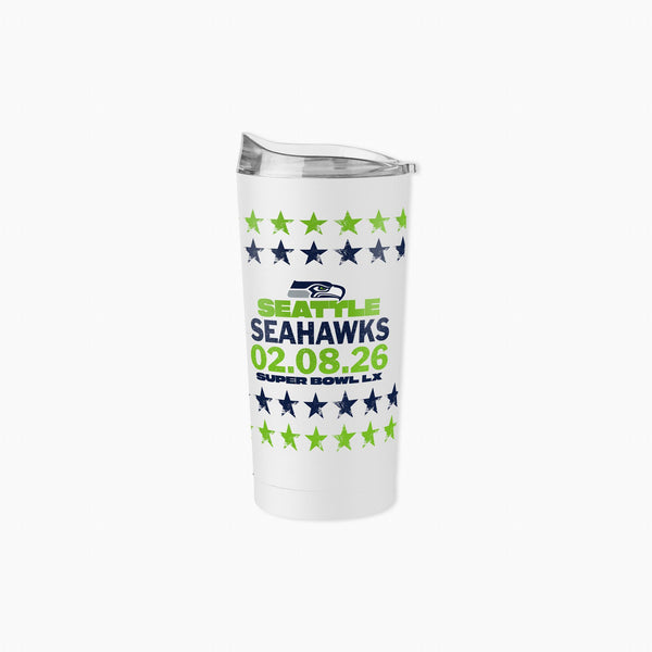 Seattle Seahawks Super Bowl LX 20oz Powder Coat Tumbler