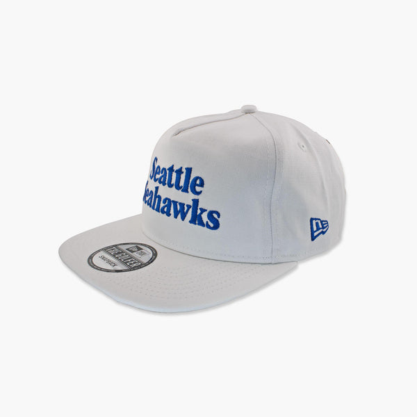 Seattle Seahawks 1980's Sideline White "Golfer" Snapback