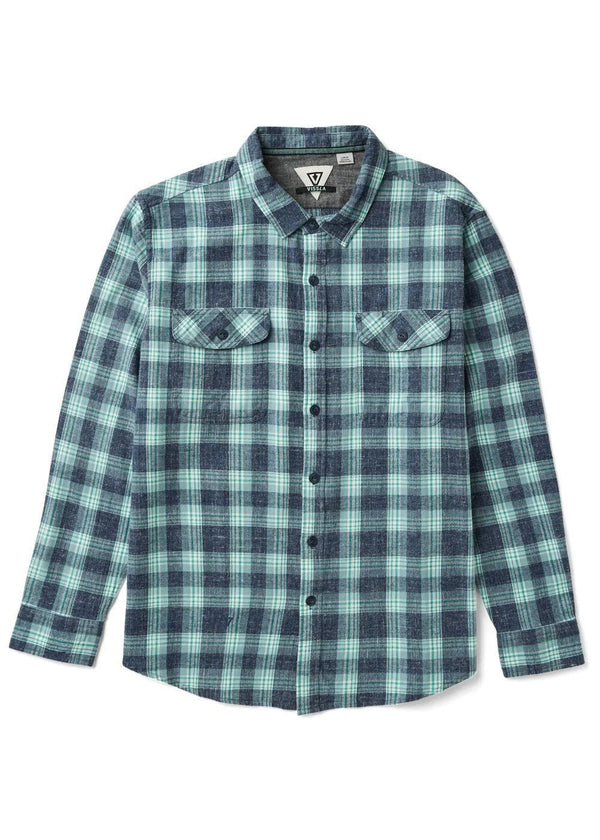 Central Coast Light Navy Heather Eco LS Flannel