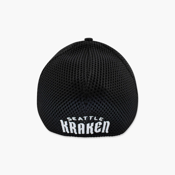 Seattle Kraken Black Mesh FlexFit Hat