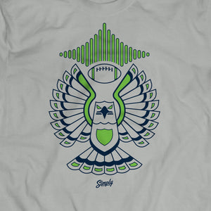 Touchdown Hawk Rivalry Grey T-Shirt