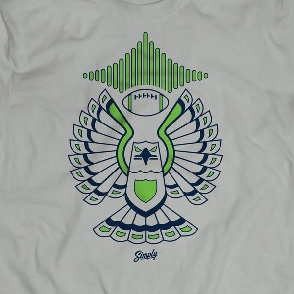 Touchdown Hawk Rivalry Grey T-Shirt