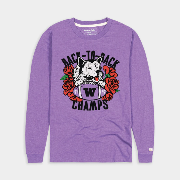 Washington Huskies Roses Long Sleeve T-Shirt