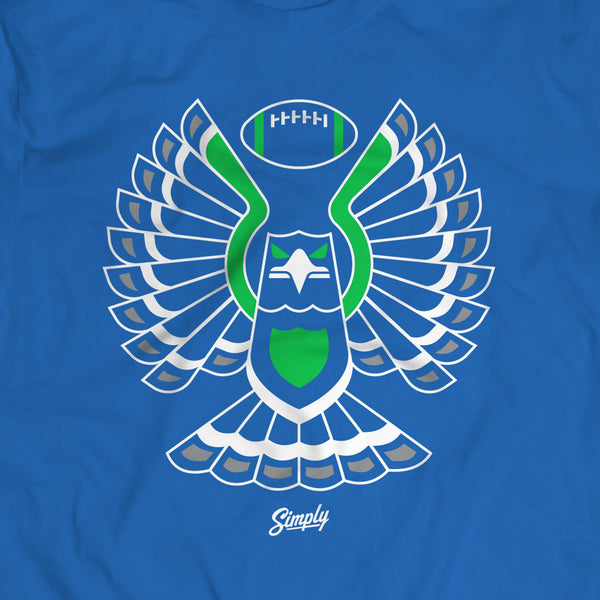 Touchdown Hawk Retro Royal T-Shirt