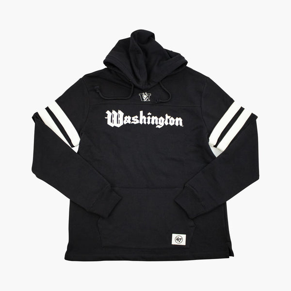Washington Huskies Flint Black Quick Switch Cornerback Lacer Hoodie