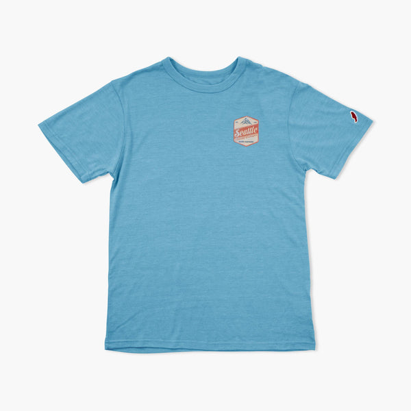 Badge Of Honor Powder Blue Seattle T-Shirt