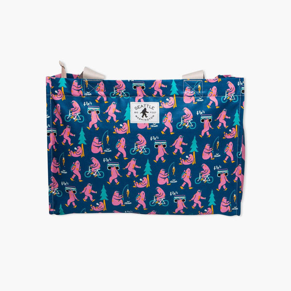 Chalo Seattle Bigfoot Pink Print Tote