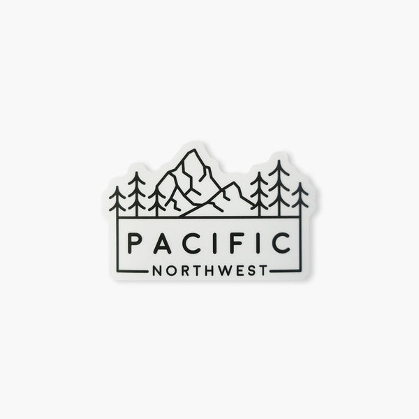 Pacific Northwest Trees & Mountain Sticker