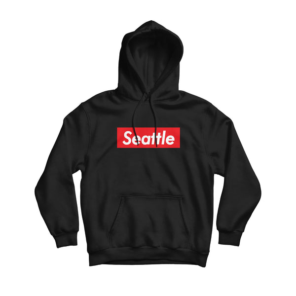 Seattle "Supreme" Black Hoodie