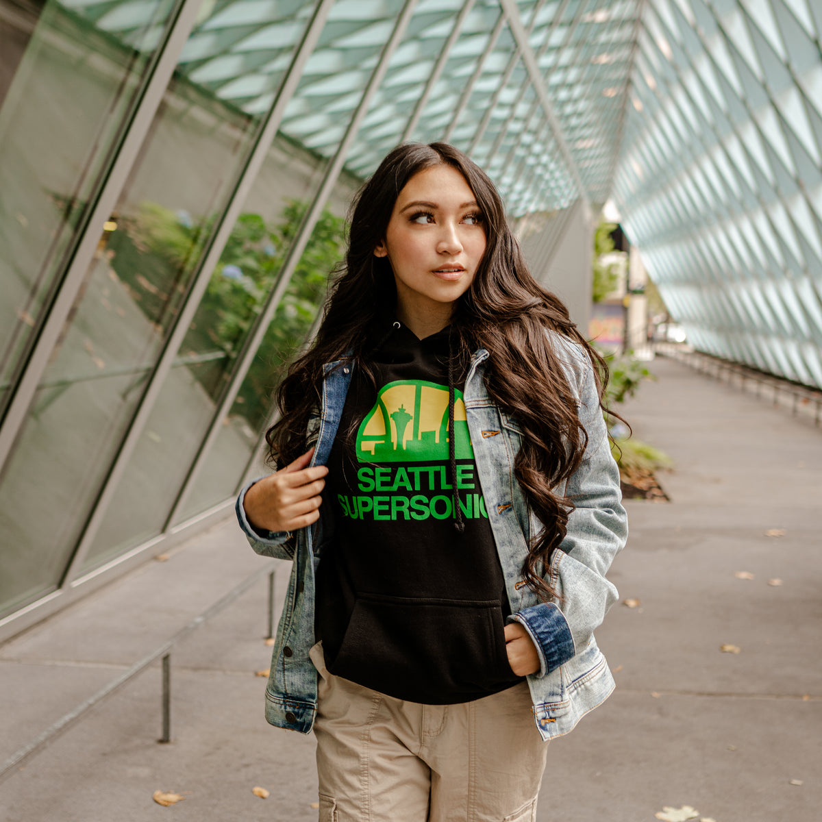 Seattle supersonics skyline logo shirt, hoodie, sweater, long