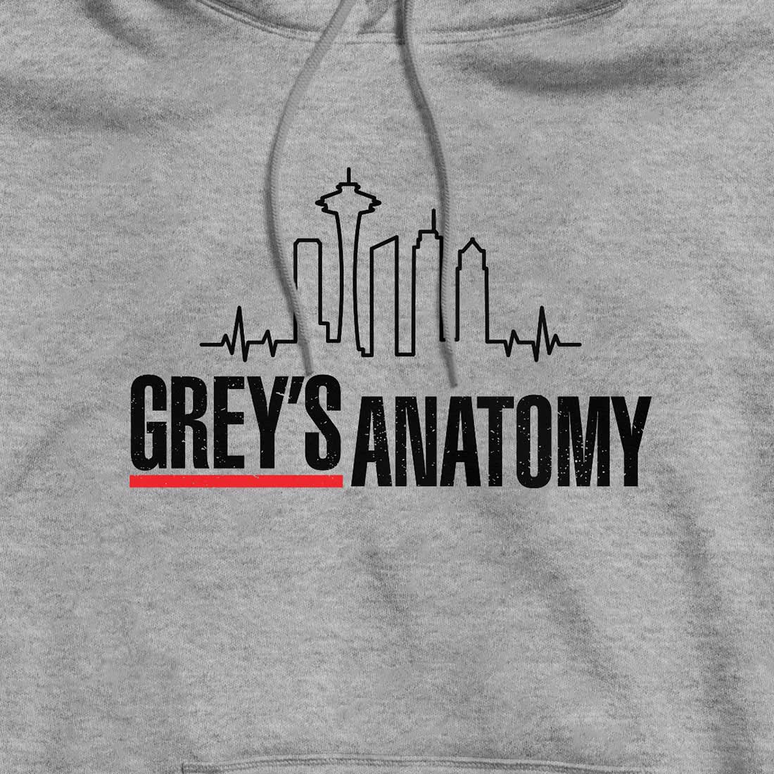 Grey\'s Anatomy Skyline Heather Grey Hoodie – Simply Seattle