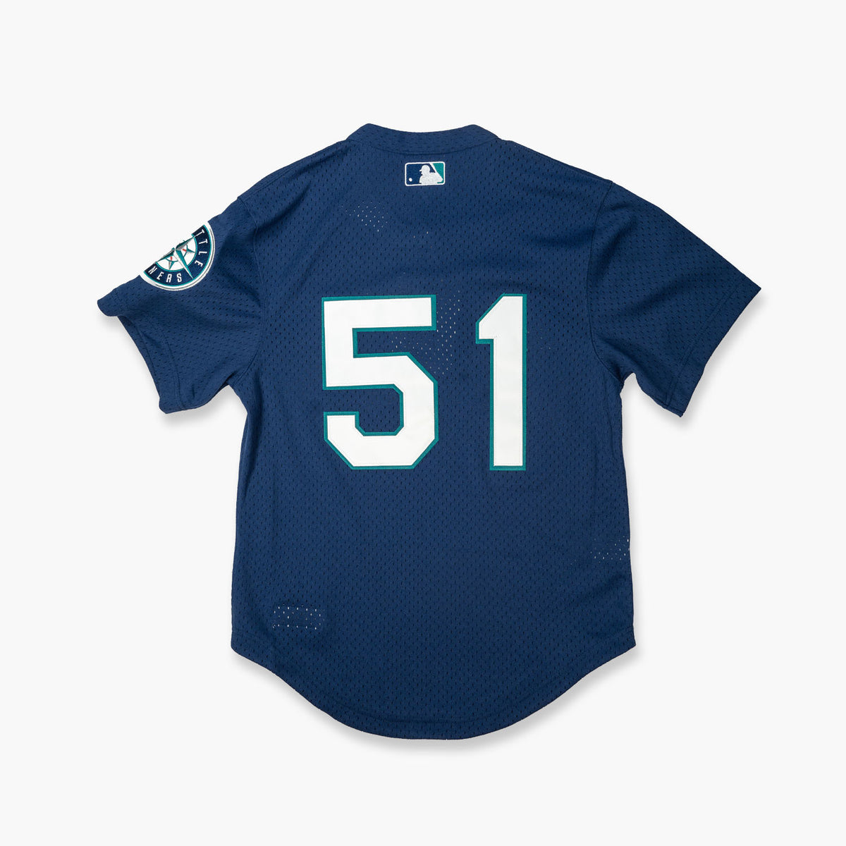 Men's Seattle Mariners Ichiro Suzuki 2002 Mitchell & Ness Navy Cooperstown Collection Mesh Batting Practice Jersey