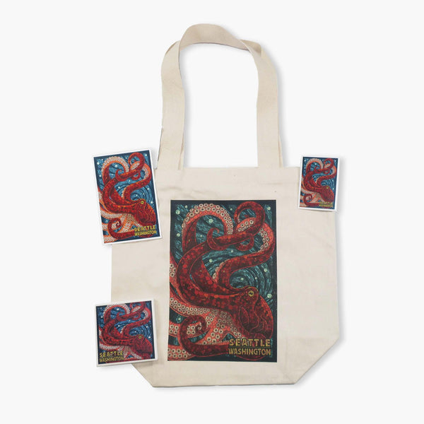 LP Seattle Octopus Mosaic Souvenir