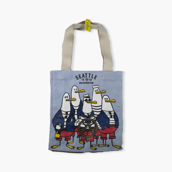 Chalo Yachtsman Blue Pinstripes Shopping Bag