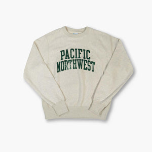 Pacific Northwest Oatmeal Reverse Weave Crewneck