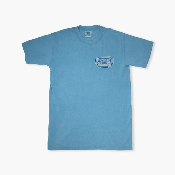 Seattle Rainier Brand Logo Ice Blue T-Shirt