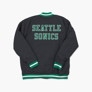 Seattle SuperSonics Black Skyline Puffer Jacket