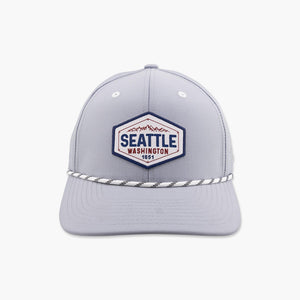 Contempt Mountains Light Grey Seattle Adjustable Hat