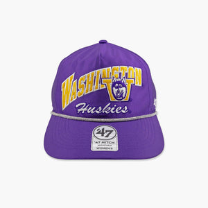 Washington Huskies Purple Trendy Glitter Women's Snapback