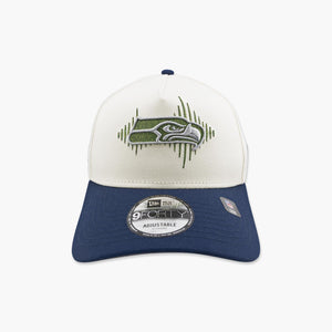 Seattle Seahawks Cream Soundwave 12 A-Frame Snapback
