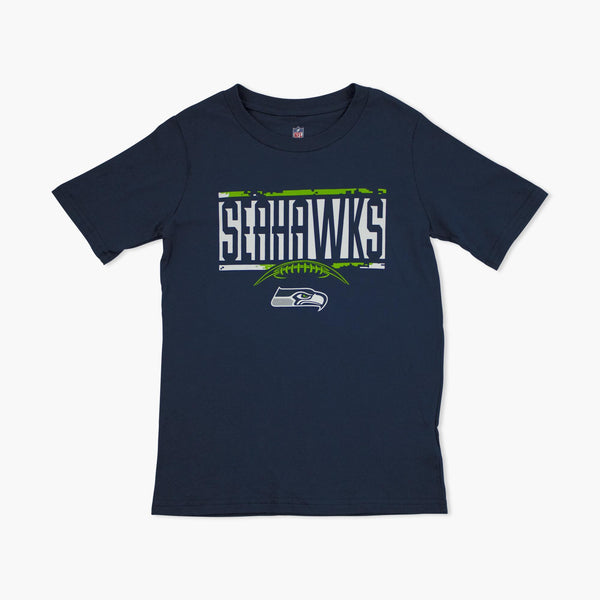 Seattle Seahawks Blitz Navy Youth T-Shirt