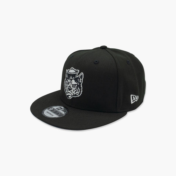 Washington Huskies Sailor Dawg Black & White Monotone Snapback