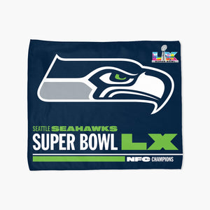 Seattle Seahawks Super Bowl LX NFC Champs 15" x 18" Rally Towel