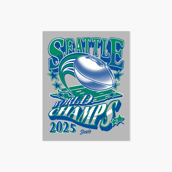 Evergreen State Legends 2025 World Champions Sticker