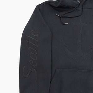 Seattle Kraken Black Phantom Fleece Hoodie