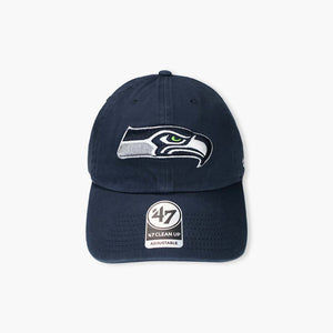 Seattle Seahawks Navy Clean Up Adjustable Hat