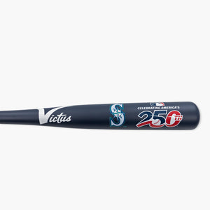 Seattle Mariners Navy MLB 250th Anniversary Bat