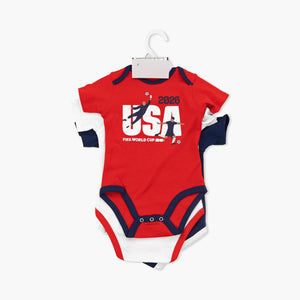 World Cup Newborn Creeper 3 Pack