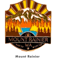 Mount Rainier Washington Pin