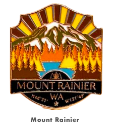 Mount Rainier Washington Pin