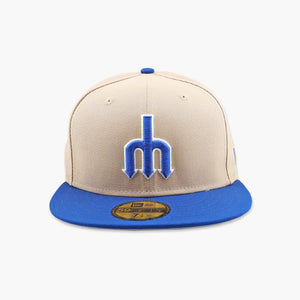 Seattle Mariners Trident Khaki/Royal Fitted Hat