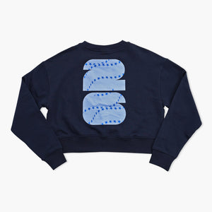 2026 FIFA World Cup USA Emblem Cropped Navy Crewneck