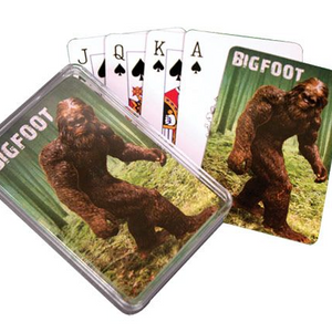 Bigfoot In the Woods Playing Cards