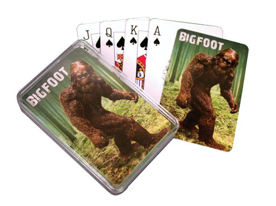 Bigfoot In the Woods Playing Cards