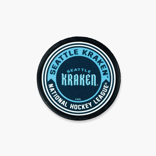 Seattle Kraken Wordmark Hockey Puck