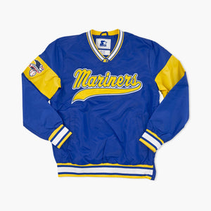 Seattle Mariners Royal Script Starter Lightweight Pullover Jacket