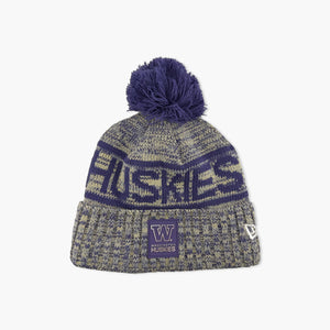 Washington Huskies Sideline Cuff Pom Beanie